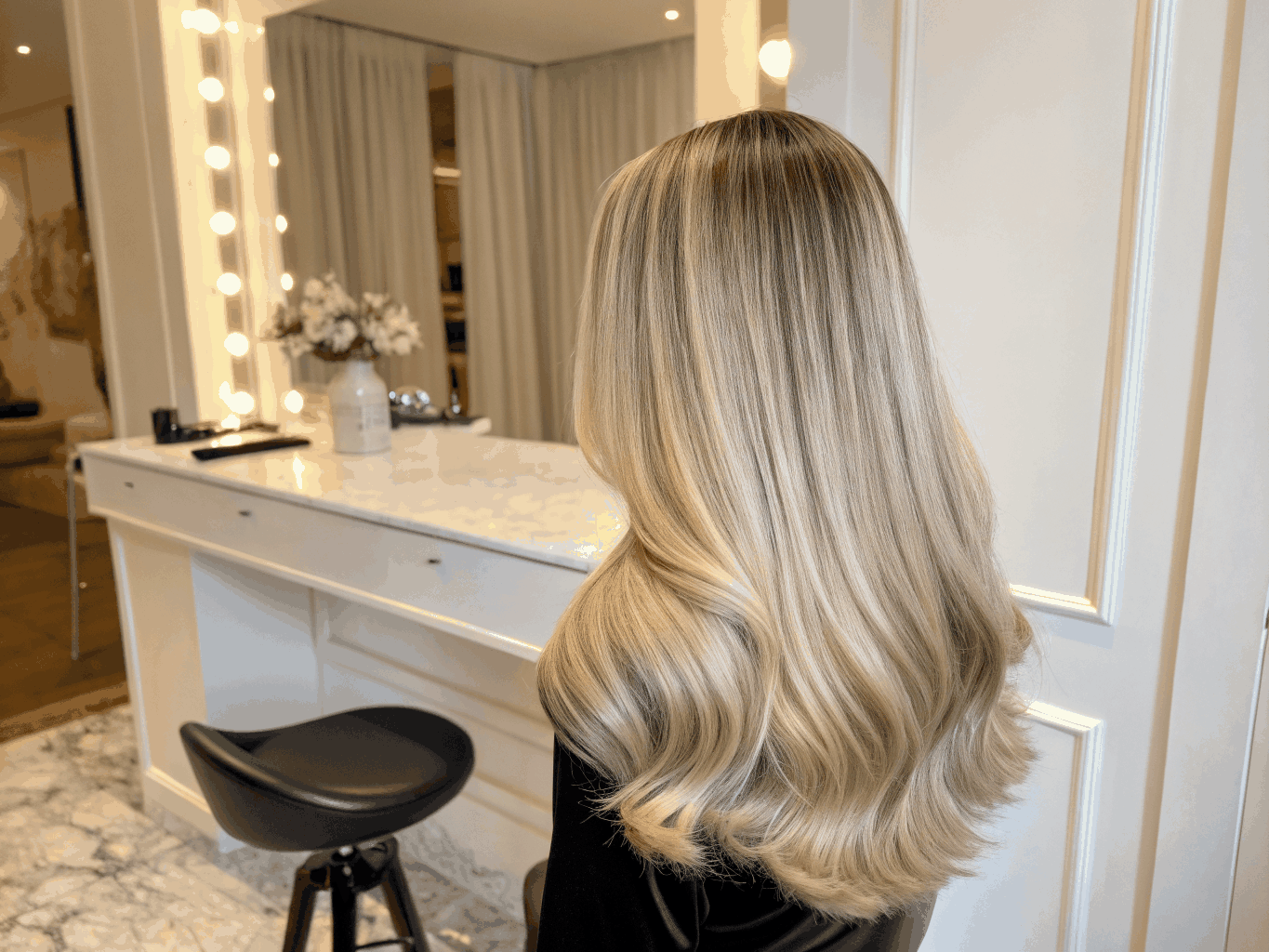 Glossy blowout finish