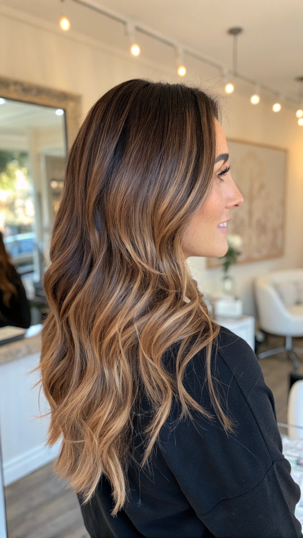 Long layered haircut